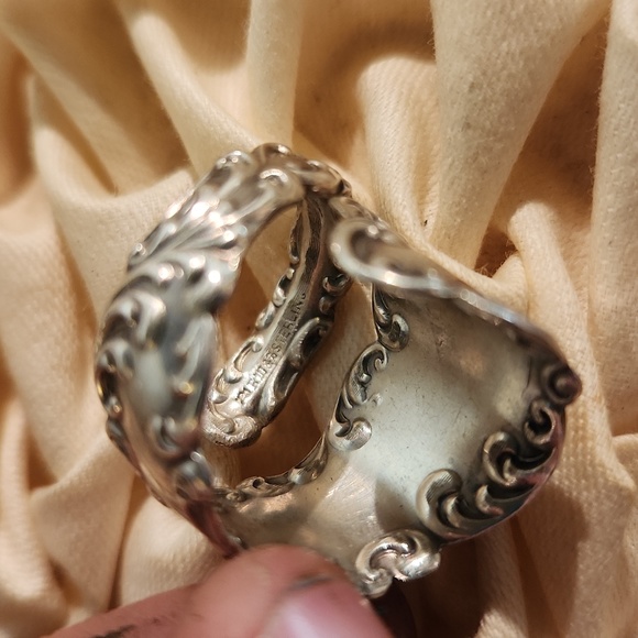 Artisan Made Antique Spoon Ring Sz 6 - Picture 4 of 7